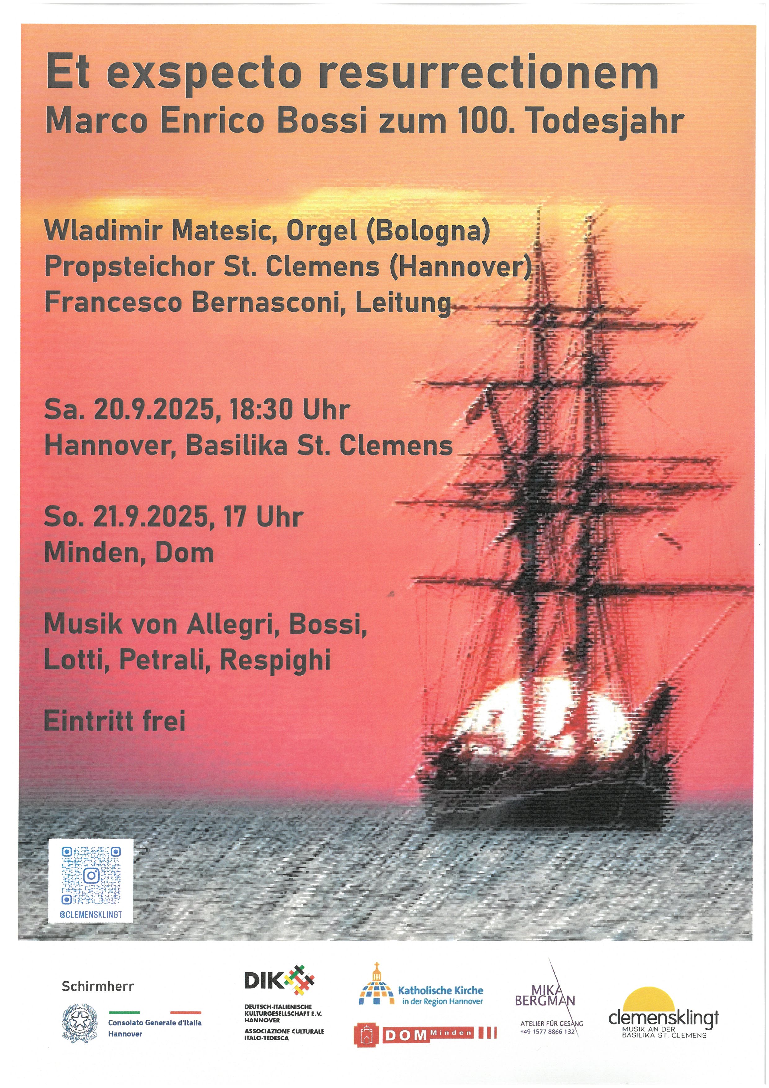 Ansicht Et exspecto resurrectionem - Konzert 21.09.2025